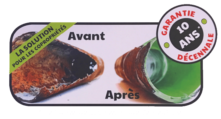 Schéma d'un chemisage de canalisation Schéma d'un chemisage de canalisation